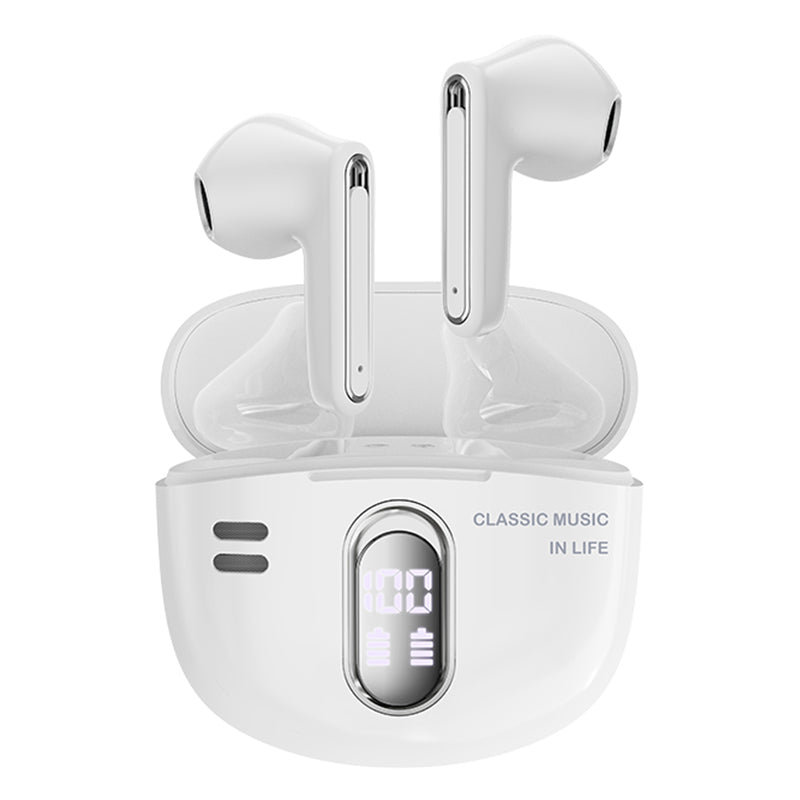 Y18 Retro TWS Earbuds Bluetooth Headset IP54 vodotěsná sluchátka s digitálním displejem Y18 Retro TWS Earbuds Bluetooth Headset IP54 vodotěsná sluchátka s digitálním displejem